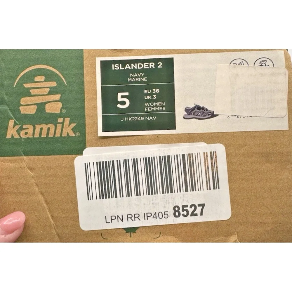 Kamik  Islander 2 Women's 5 Navy Marine Blue Sandals -‎ HK2249 Hiking Outdoors